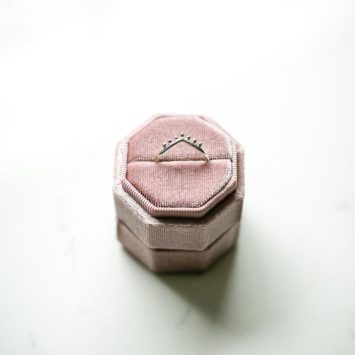 Grained Wishbone Ring